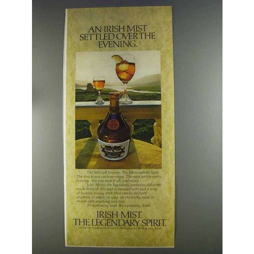 1980 Irish Mist Liqueur Ad - Settled Over the Evening