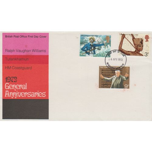 GB 1972 Anniversaries GPO FDC Newcastle pm see others
