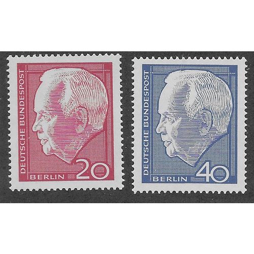 BERLIN - 1964 M/M (SET) 'PRES. LUBKE' (2v) (EBID63-248)
