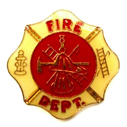 Fire Department Hat Tac or Lapel Pin