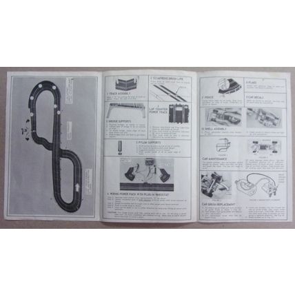 ELDON VINTAGE SLOT car ' Dodge Special # 5401 ' Assembly instructions