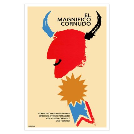 Spanish movie Poster"The great CUCKOLD"Expressionism art.El gran Cornudo.Decor