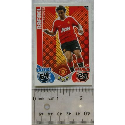 2010/11 Topps Match Attax Trading Card 200 Rafael, Manchester United