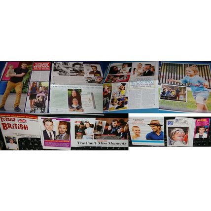 Beckham Children Boys 50x Clippings Brooklyn Romeo Cruz Harper
