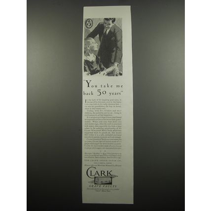 1933 Clark Grave Vaults Ad - You take me back 50 years