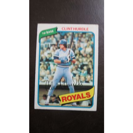 1980 Topps Clint Hurdle Kansas City Royals Card #525