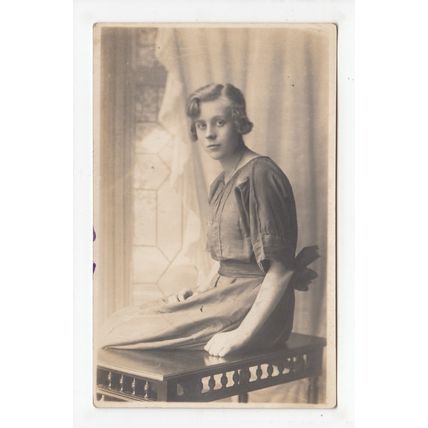 Young Lady Studio Postcard Publisher Wm Williamson Longton