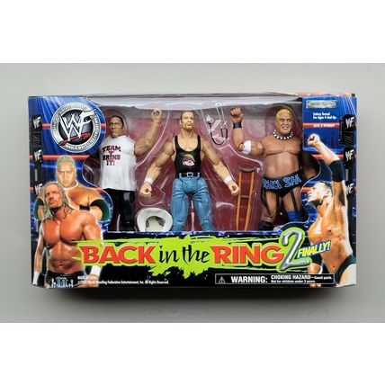 wwe wwf ljn classic superstars back in the ring 2 the rock, triple h & rikishi