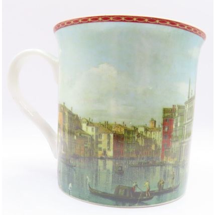 Venice Mugs Set of 4 Fine China 8.5 CM Boxed Gift Microwave Dishwasher Proof
