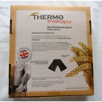 Thermo Therapy Microwaveable Heat Muscle Body Wrap Lavender Tartan New