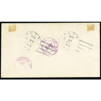 Duck, N.C. Fancy Cancel Cover - 7 Bold Strikes - Stuart Katz