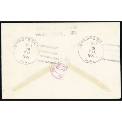 Key Fancy Cancel Cover Genesee, WIS - 7 Bold Strikes - Stuart Katz
