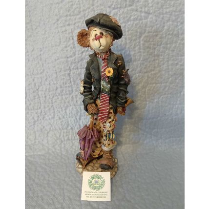 BOYDS BEAR HONKER T FLATFOOT SEND IN THE CLOWNS FOLKSTONE COLLECTION FIGURINE