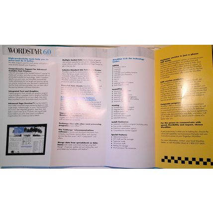 Wordstar Press Kit, 1990 - Brochure and promo literature