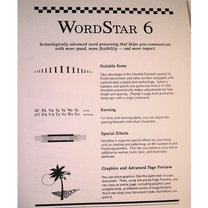 Wordstar Press Kit, 1990 - Brochure and promo literature
