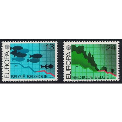 Belgium Nature conservation Europa 2v 1986 MNH SG#2873-2874
