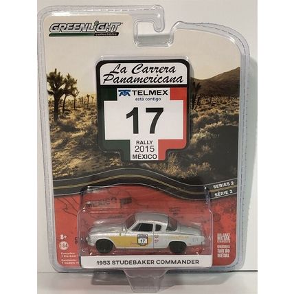 GREENLIGHT 13260-A 1/64 LA CARRERA PANAMERICANA SERIES 2 - NO.17 1953 STUDEBAKER