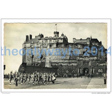 EDINBURGH CASTLE, SCOTLAND, 1960, Postcard