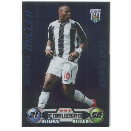 Match Attax 2008/2009 Ishmael Miller West Bromwich Albion Star Player