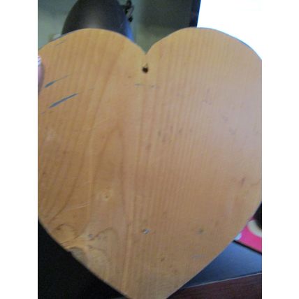 Wooden Heart Shaped Shelf 9 1/4 x 10 x 3/4"