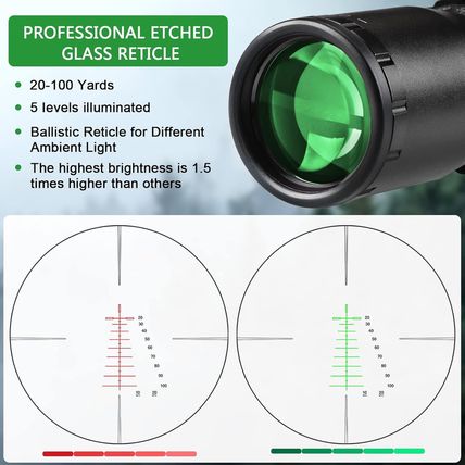 Professional Crossbow Scope, 300-450Fps(1.5-5X32), 20-100 Yards High Brightness