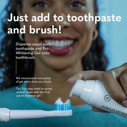 Smileactives Teeth Whitening Gel for Toothpaste with Clinical-Grade Hydrogen Per