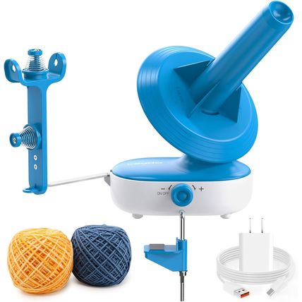 Caydo Electric Yarn Winder Pro, 10Oz Large Automatic Ball Winder for Crocheting,