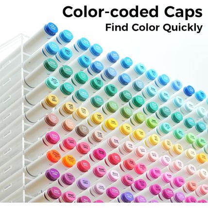 Ohuhu Alcohol Based Art Markers - Double Tipped Coloring Marker Set for Adults C
