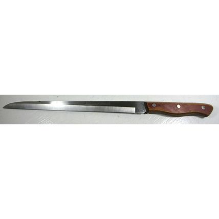 Vintage MAXAM Steel 9" Kitchen Chef's and 10.5" Slicing Knife w/ Wooden Handles