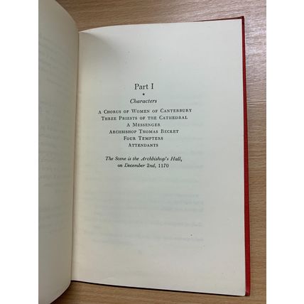 1948 T S ELIOT "MURDER IN THE CATHEDRAL" FICTION DRAMA PLAY HARDBACK BOOK (P2)