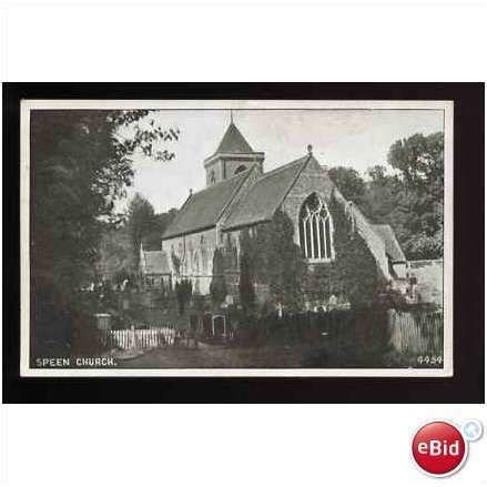 Berkshire SPEEN Church Postcard by Nash (4454)
