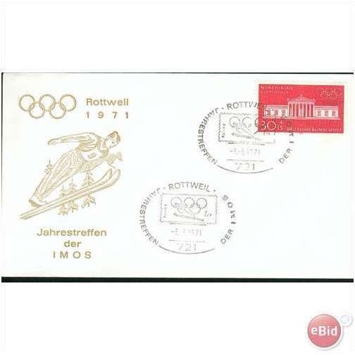 Germany Cover 1971 - SG 1526 - Jahresteffen der IMOS - Olympic Promotion Fund