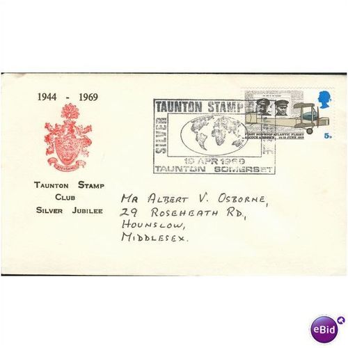 GB Cover 1969 - Taunton Stamp Club Silver Jubilee