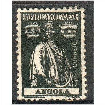 Angola 1914 - SG297 - ½c black - "ceres" - MH