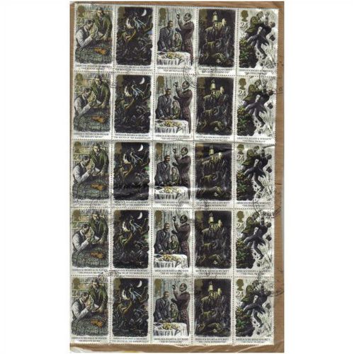 1993 GB SHERLOCK HOLMES 5 SET BLOCK 24P F/U 1784-1788