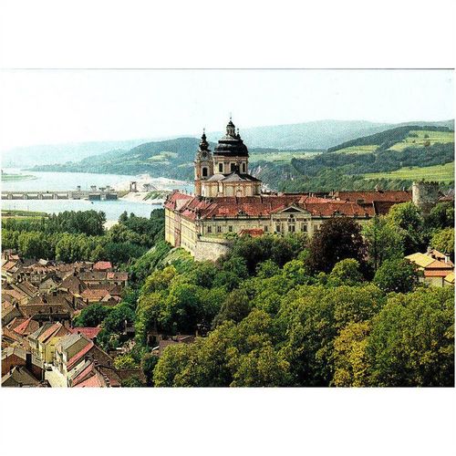 Colour Postcard - Stift Melk with the Dam - Austria