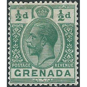 Grenada 1921 SG112 1/2d Green Mounted Mint....