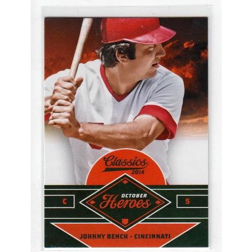 2014 Classics October Heroes Johnny Bench baseball card #15 – HOF Reds