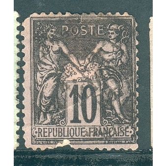 France 1877 - 10c black - Peace & Commerce - used 2