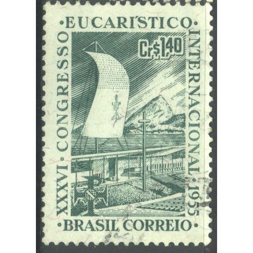 Brazil 1955 - SG929 - 1cr.40 - Congress Altar, Sail & Sugar Loaf Mountain - used