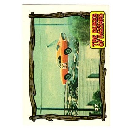 1981 Donruss General Lee flying through the air # 27
