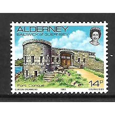 ALDERNEY 1983 SG A8 14p FORT CLONQUE U/M MINT