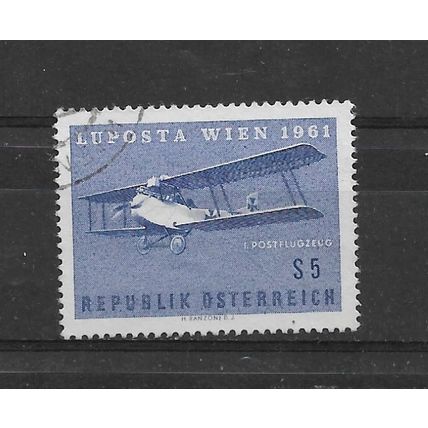 Austria."LUPOSTA" Exhibition,Vienna & 1st Airmail Serivce stamp.Fine Used.Aug22a