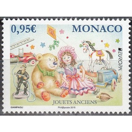Monaco 2015 Yvert 2978 Neuf ** Cote (2017) 2.00 Euro Europa CEPT Jouets anciens