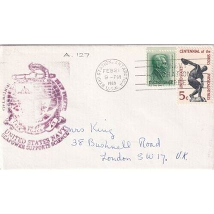 United States 1969 US Seapower Supports Science Byrd Station Antarctica-London