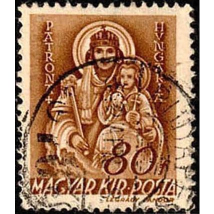 Hungary 1941 The Church 80f Used Stamp Madona & Child.