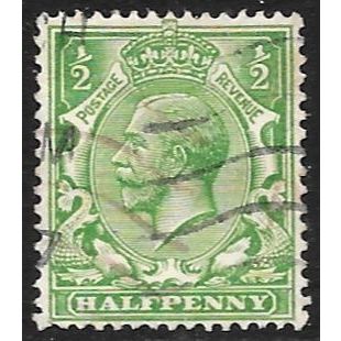 1912 -1913 King George V - ½d yellowish green Used C5