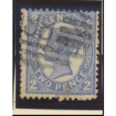 Queensland (Australia) Stamp Scott #114, Used
