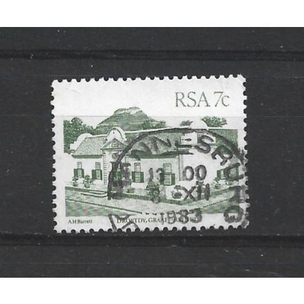 SouthAfrica.SG517 7c Drostdy,Graaff-Reinet (Dull Yellowish Green).F/Used.Sep25b