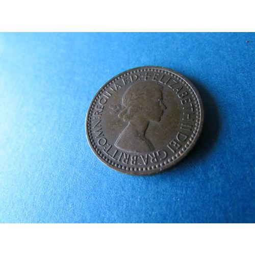 1953 QUEEN ELIZABETH II FARTHING CORONATION YEAR FREE POST. AU